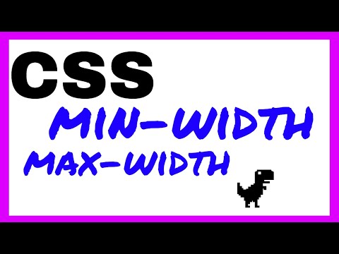 CSS Min Width & CSS Max Width