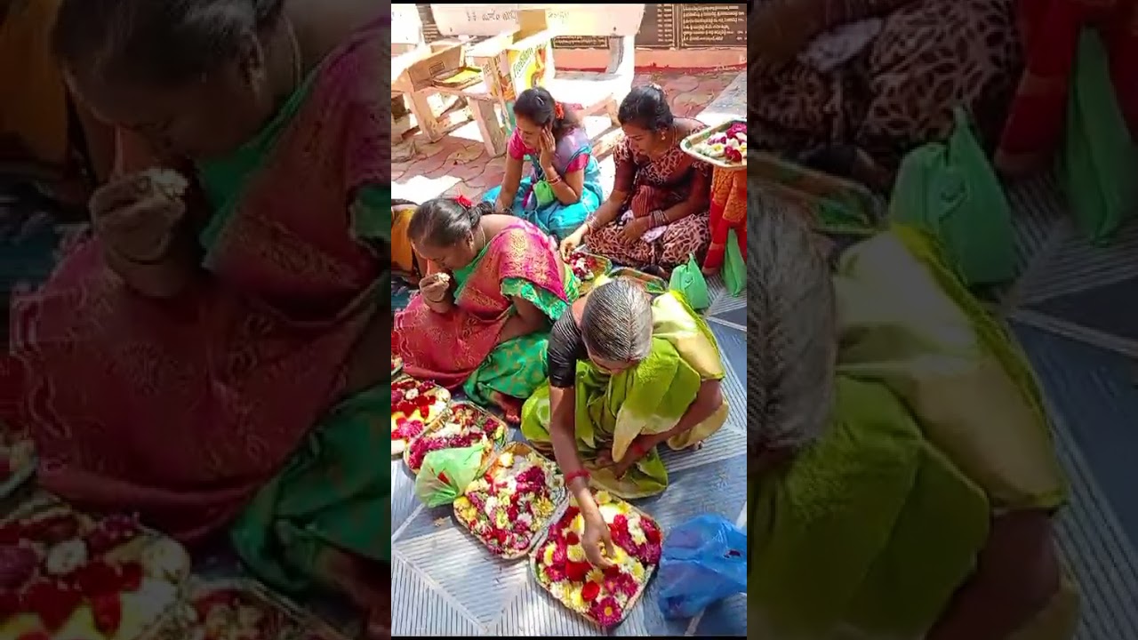  నవీపేట్ కమలాపూర్ గ్రామములో  అంకాలమ్మమరియుపోలేరమ్మఆలయవార్షికోత్సవ భాగంగాచండీహోమముమరియులక్షపుష్పార్చన