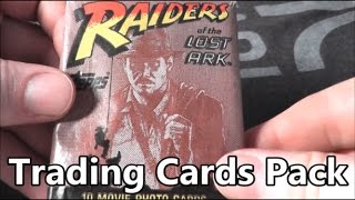 Raiders of the Lost Ark Trading Cards Pack Review - The No Swear
