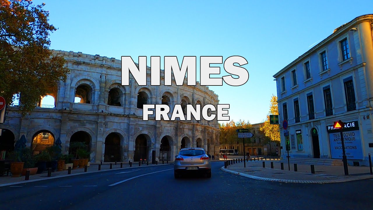 Nimes, France - Driving Tour 4K