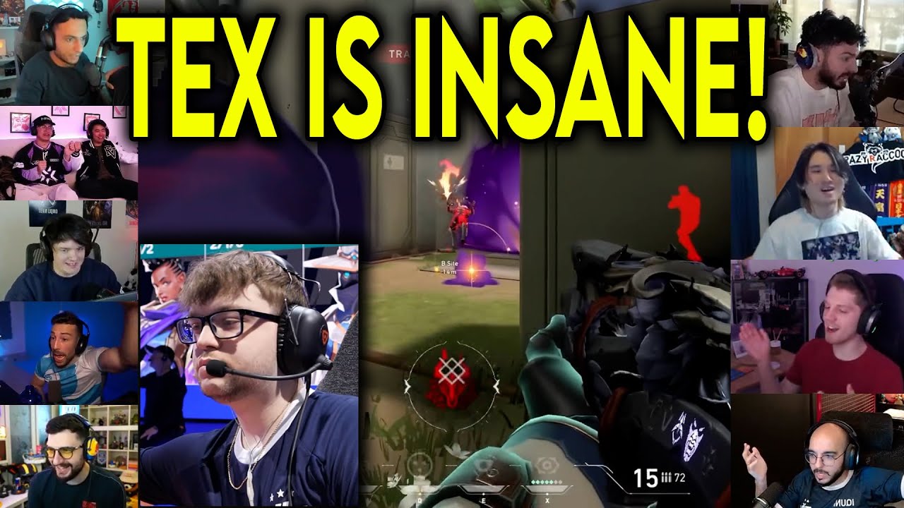 Valorant Streamers Reacts To MIBR Tex Insane 4k Against ENVY In VCT