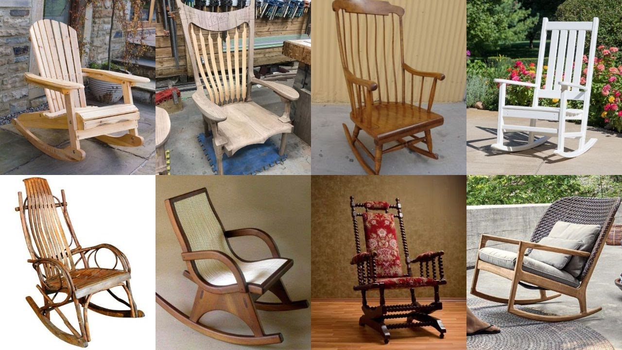 8 Ideas comfortable wooden furniture for home Designer beautiful rocking chair made of natural wood