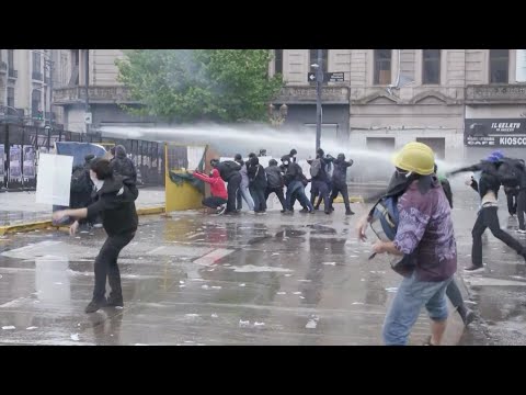 Clashes during protests against Milei's cuts to universities in Buenos Aires | AFP