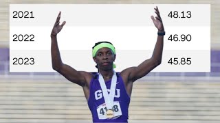 48 to 45 In 400m In 2 Seasons