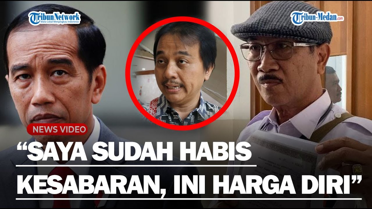 TEMAN SMA JOKOWI Ungkap Cerita Dibalik Layangkan Gugatan ke Roy Suryo : Jokowi Habis Kesabaran