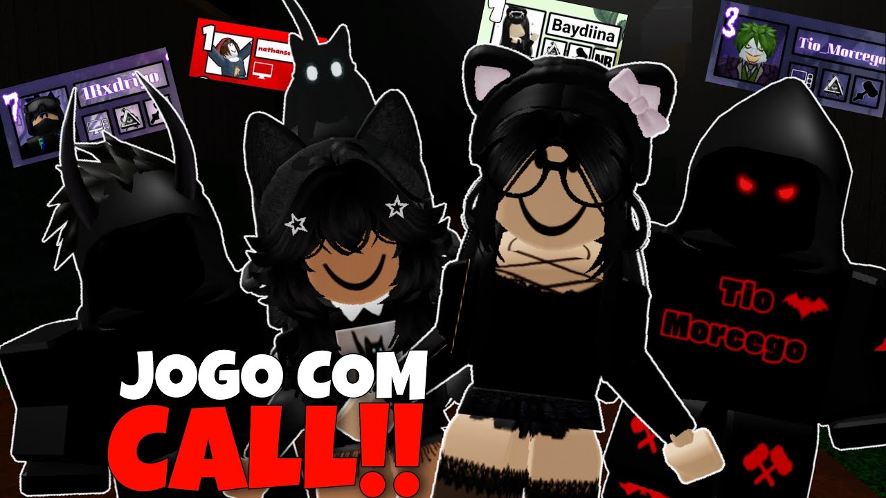 COMO É A CALL DOS MELHORES JOGADORES BRS??? (Roblox Flee the Facility)