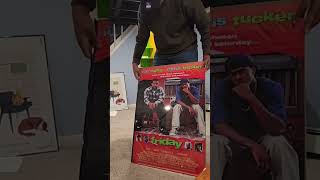 Adding movie posters to our basement home theater #shorts