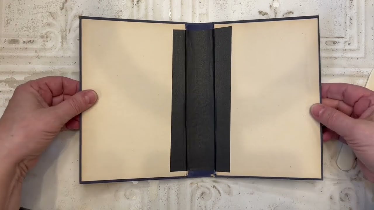 Tutorial for Binding Journal Pages Into an Old Book Cover YouTube