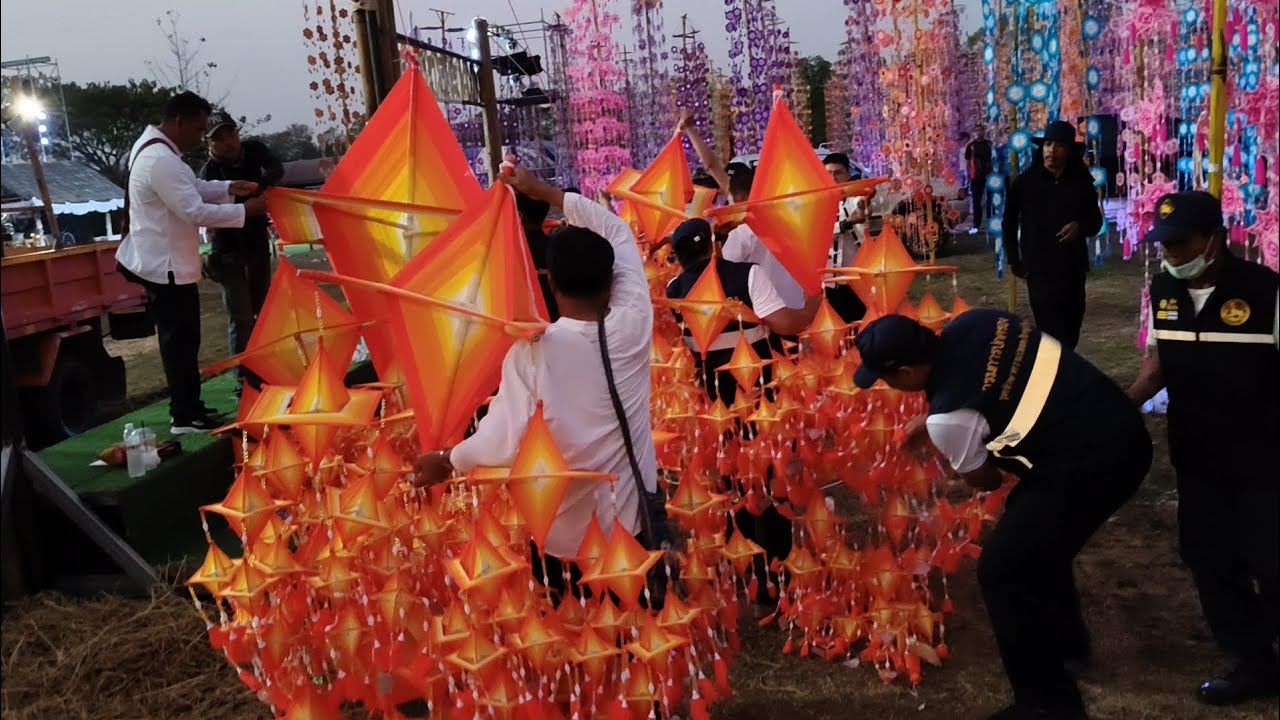 ขึ้นแล้ว‼️ธุงอีสาน ใหญ่ที่สุดในโลก #ศรัทธา #งานบุญ #ศิลปะ 