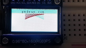 0.96" 80 x 160 Full Color IPS LCD Module from PMD Way