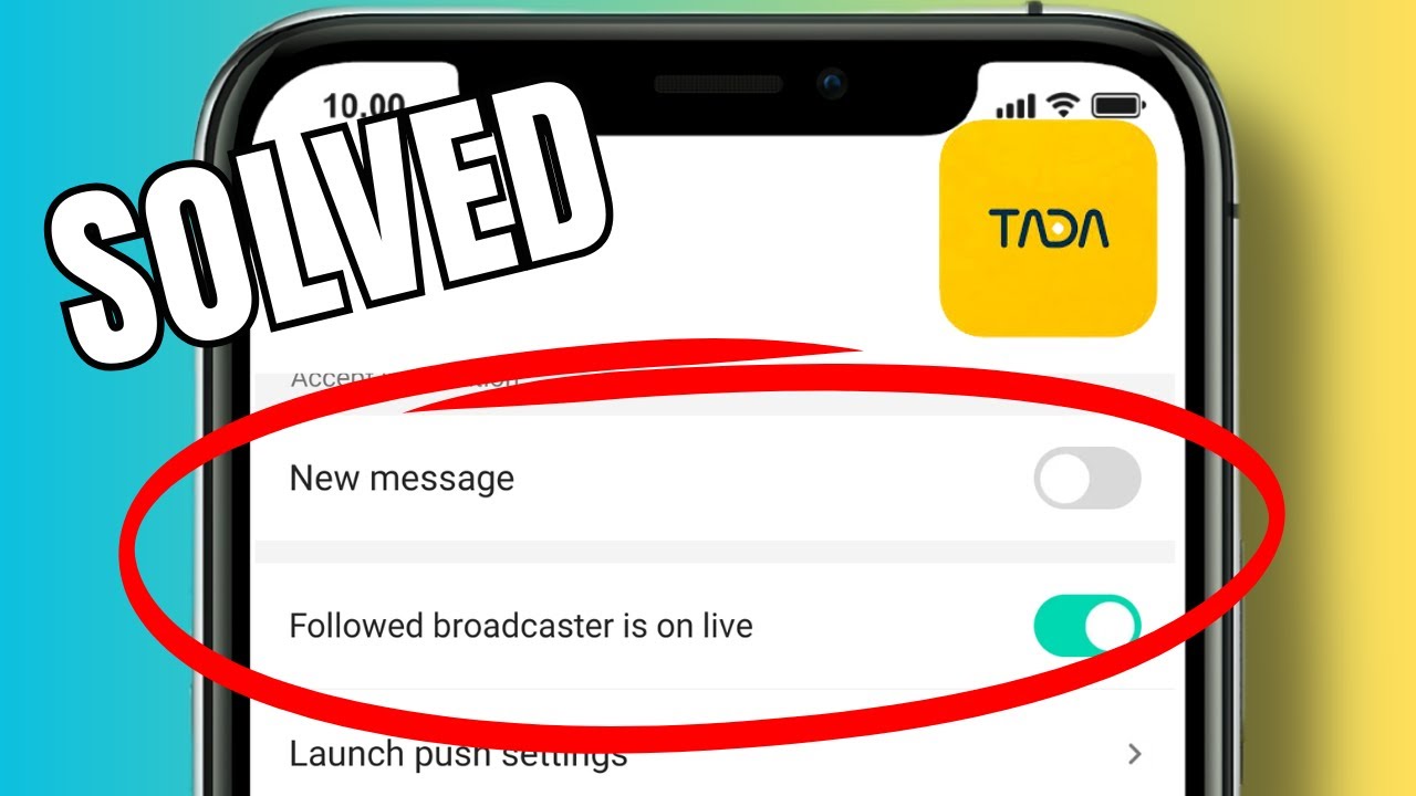 How to enable live stream notifications for followed broadcasters on Tada