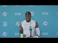 K.J. Britt meets with the media | Miami Dolphins