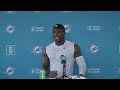 K.J. Britt meets with the media | Miami Dolphins