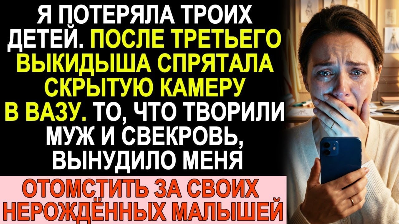 После третьего выкидыша я спрятала камеру в вазу. Увиденное заставило меня действовать...