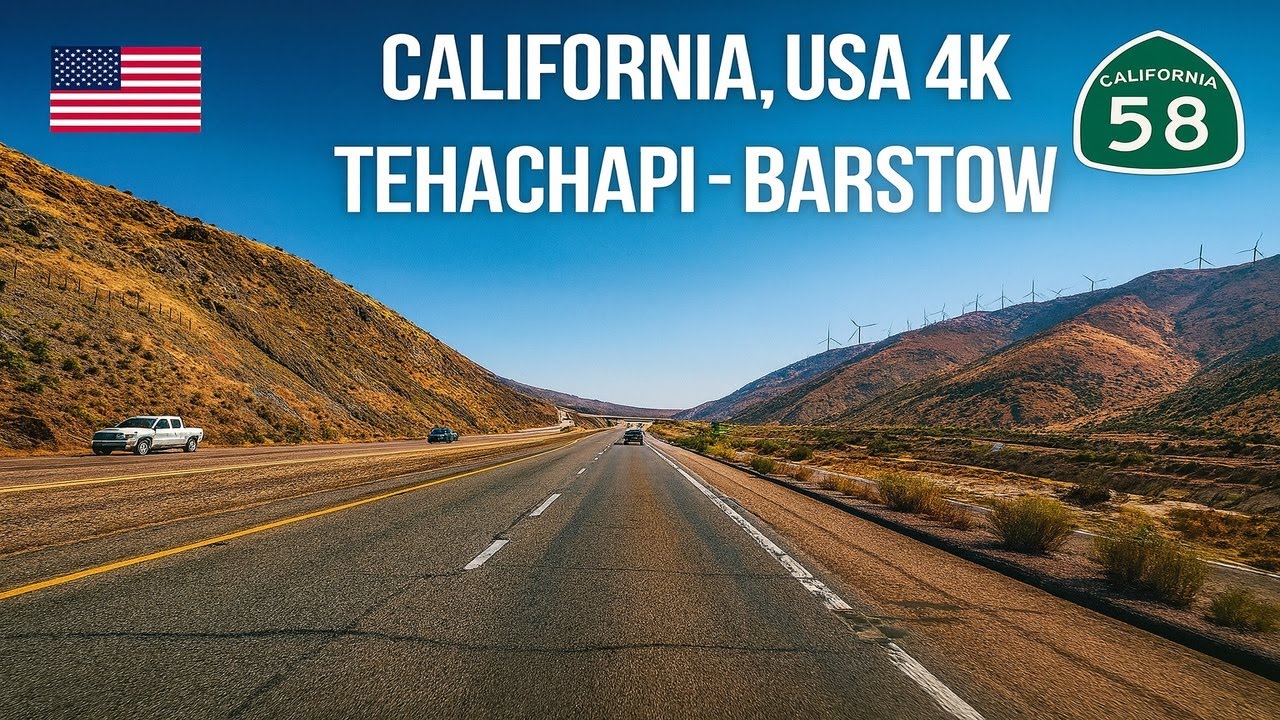 🚐 Real-Time RV Drive Through California | Tehachapi to Barstow Desert Route