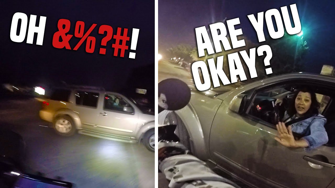 ANTI-Road Rage - NEAR MOTORCYCLE CRASH
