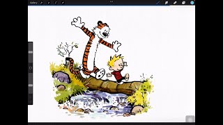 Paint like Bill Watterson in Procreate and Adobe Illustrator