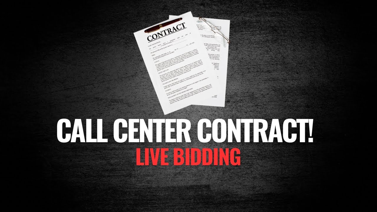 How to submit a bid without instructions : Call Center Contract 