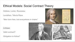 Social Contract Ethics