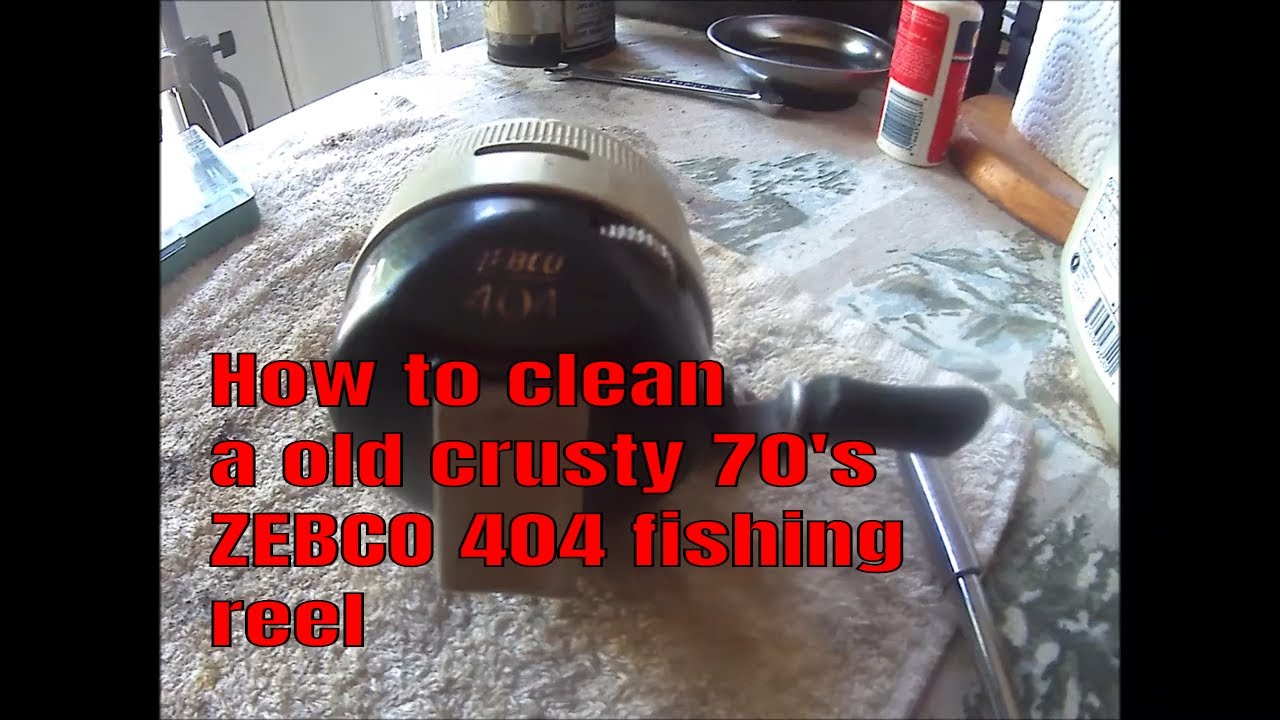 How to clean a old crusty 70's ZEBCO 404 fishing reel 