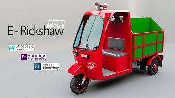 E Rickshaw garbage model 3D || Garbage Loader E Rickshaw 3D Model || Kude Wali Gadi || Garbage truck