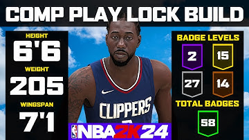 COMP PLAYMAKING SMALL FORWARD LOCKDOWN BUILD NBA 2K24 | Season 1
