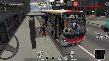 Proton bus simulator com MOD map Aricanduva linha 767 com Caio foz super II dirigindo na chuva 🌧️