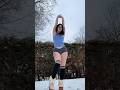 Flipping my dog 🤸🏼♀️ #yoga #downwarddog #threeleggeddog #bridge #balance