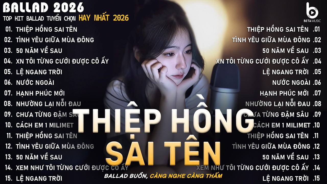 Nhạc Trẻ Hot TikTok Hay Nhất - Thiệp Hồng Sai Tên, 50 Năm Về Sau - Em Viết Thiệp Hồng Tên Em...