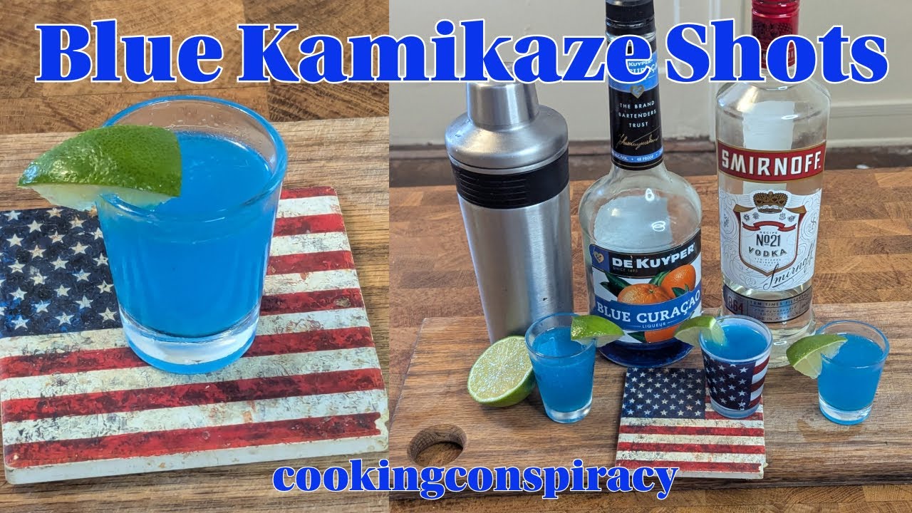3-Ingredient Blue Kamikaze Shots | Party Starter!