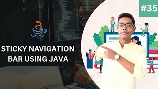 Java Course Project Based Learning 35 - Sticky Navigation Bar In Java