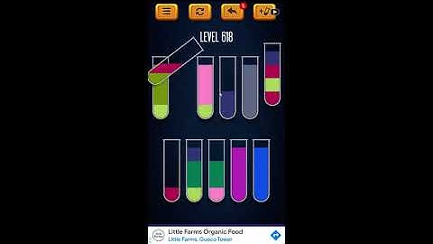 Water Sort Puzzle - Color Liquid Sorting Game Level 618 Solution