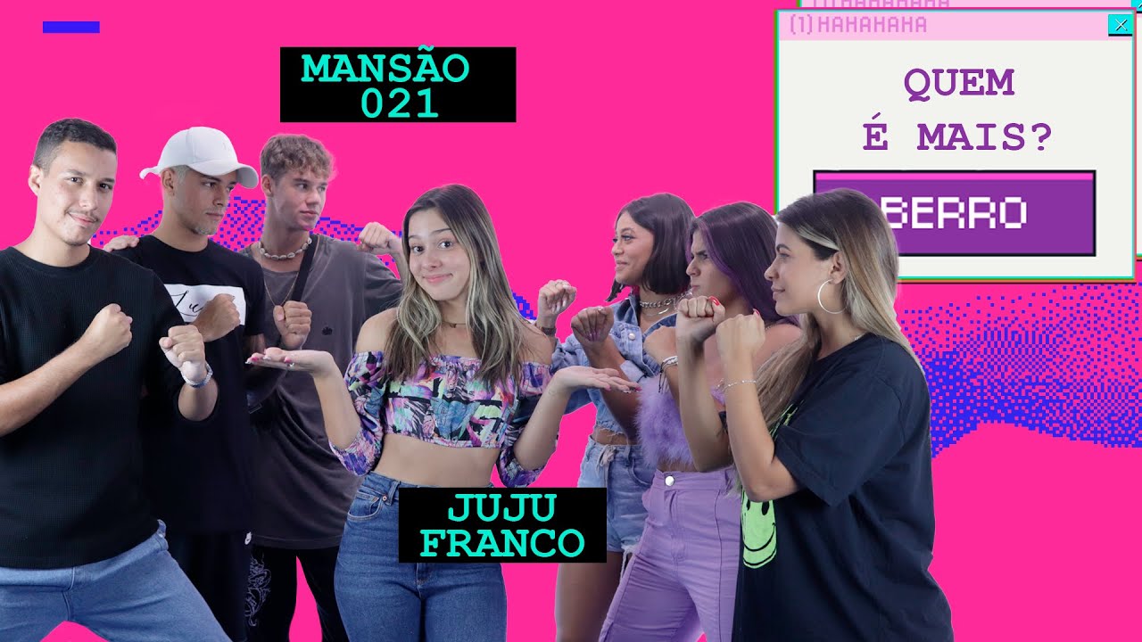 BISCOITEIRO? BEIJOQUEIRO? GIRLS e BOYS da MANSÃO 021 se enfrentam em desafio com JUJU FRANCO