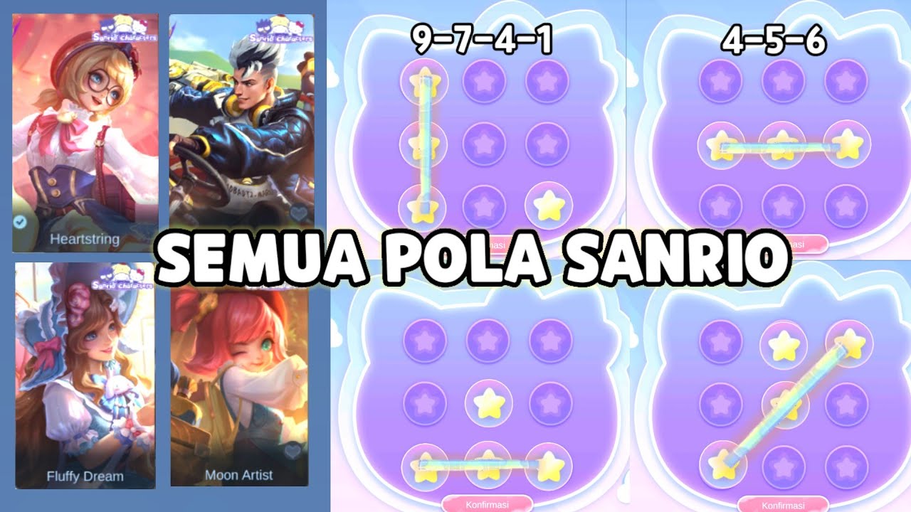 SEMUA POLA SANRIO ! CEK POLA KALIAN DISINI DAPAT BERAPA KALI DRAW ! DI JAMIN DAPAT SKIN SANRIO