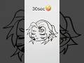 How To Draw Kokushibo In 30Sec 1 3 5 10Min 1Hr Demonslayer Drawing Satisfying 