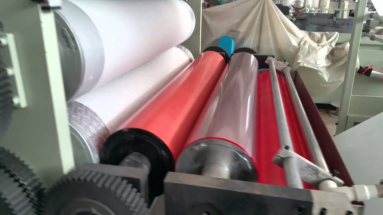 Automatic Color embossing and glue lamination toilet paper and kitchen