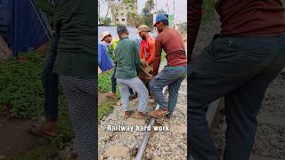 Railway hard workers..🥰🥰 || #viral #railway #shorts #trending #work #workers #railtrack #train #rail