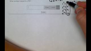 ALEKS: Square root of a perfect square (MC)