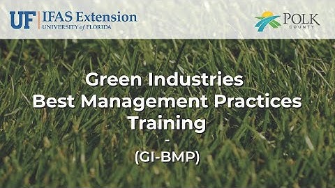 Green Industries Best Management Practices (GI-BMP)