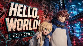 Blood Blockade Battlefront OP “Hello,world!” | Violin Version Cover MV | SAKURA (AI Singer)