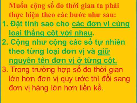 Tuần 24 - Toán 5- Bài: Cộng số đo thời gian