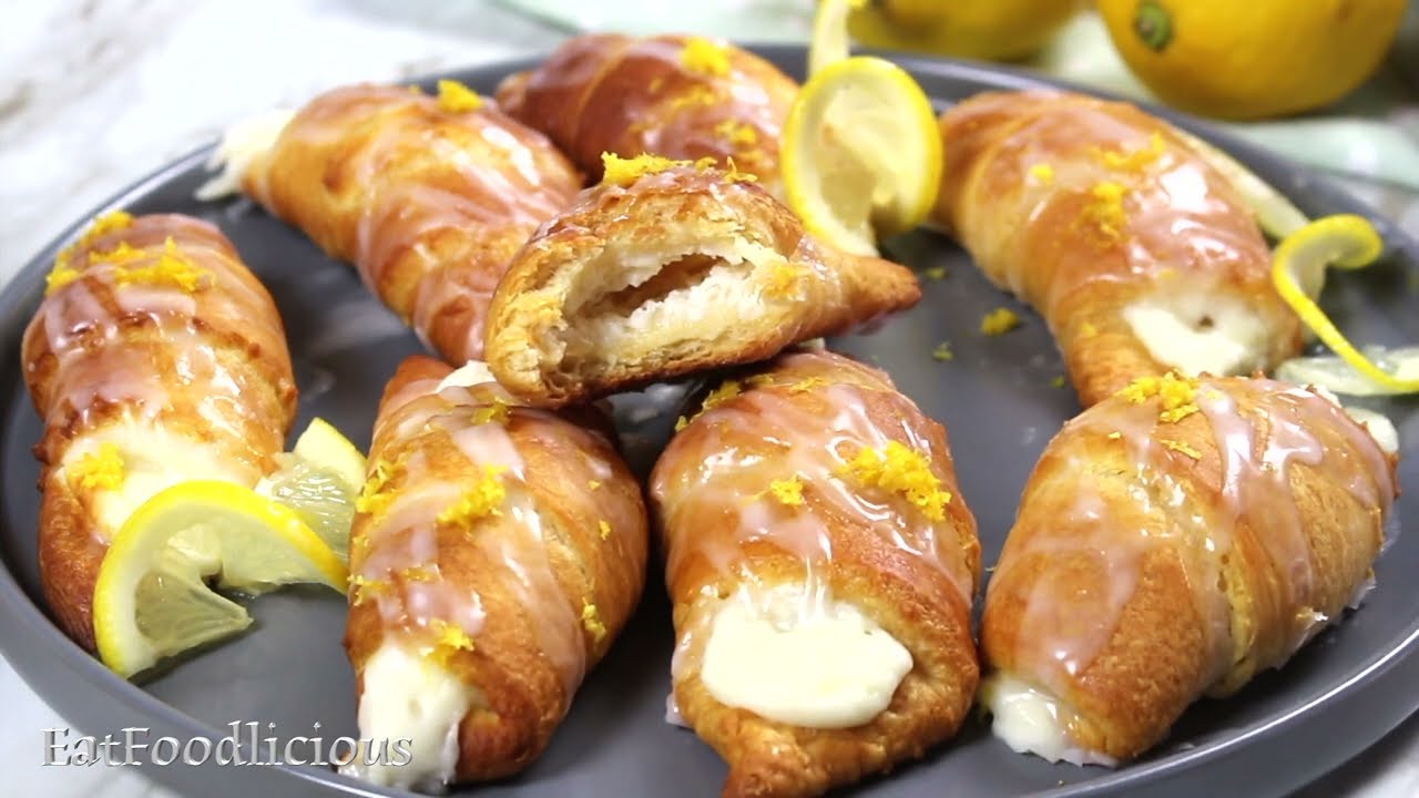 Lemon Cheesecake Crescent Rolls - Sweet Little Bluebird