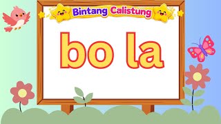 Belajar Membaca dua suku kata Pola KVKV berawalan Huruf B, yuk belajar membaca bersama sama