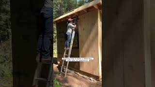 10x12 tiny cabin build #diy #cabinbuild #vermont