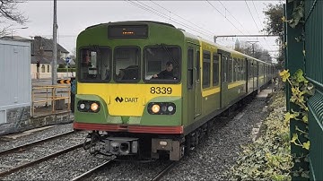 Irish Rail 8300 and 8520 Class Dart Trains - Merrion Gates Crossing, Dublin