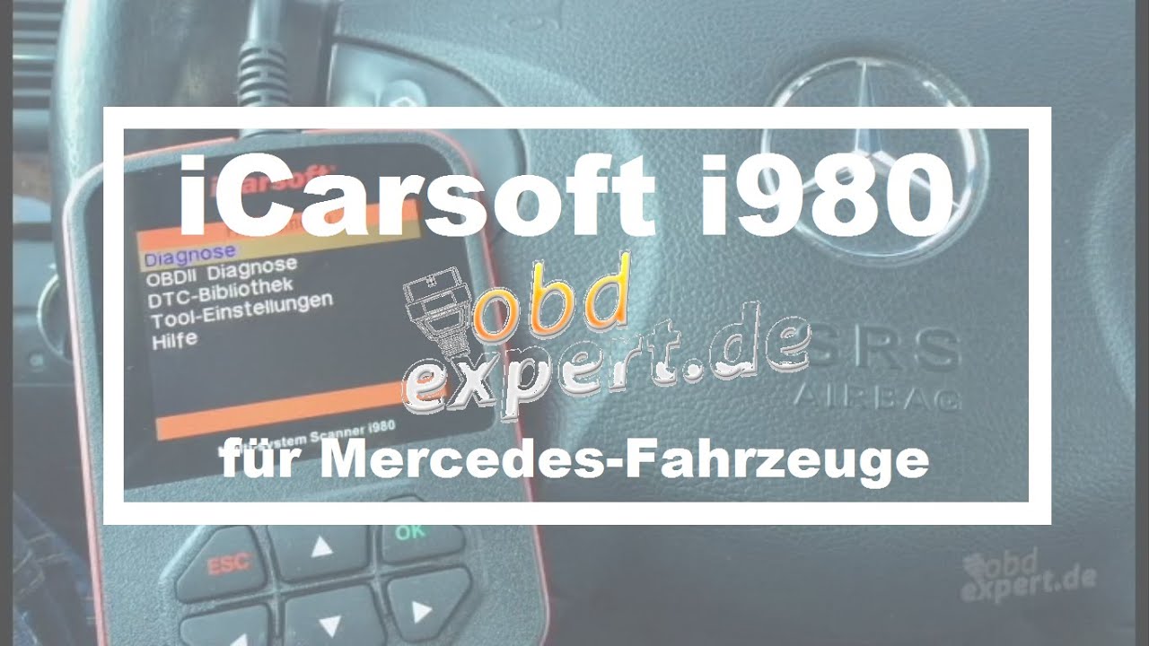 iCarsoft i980 für Mercedes Fahrzeuge von obdexpert.de