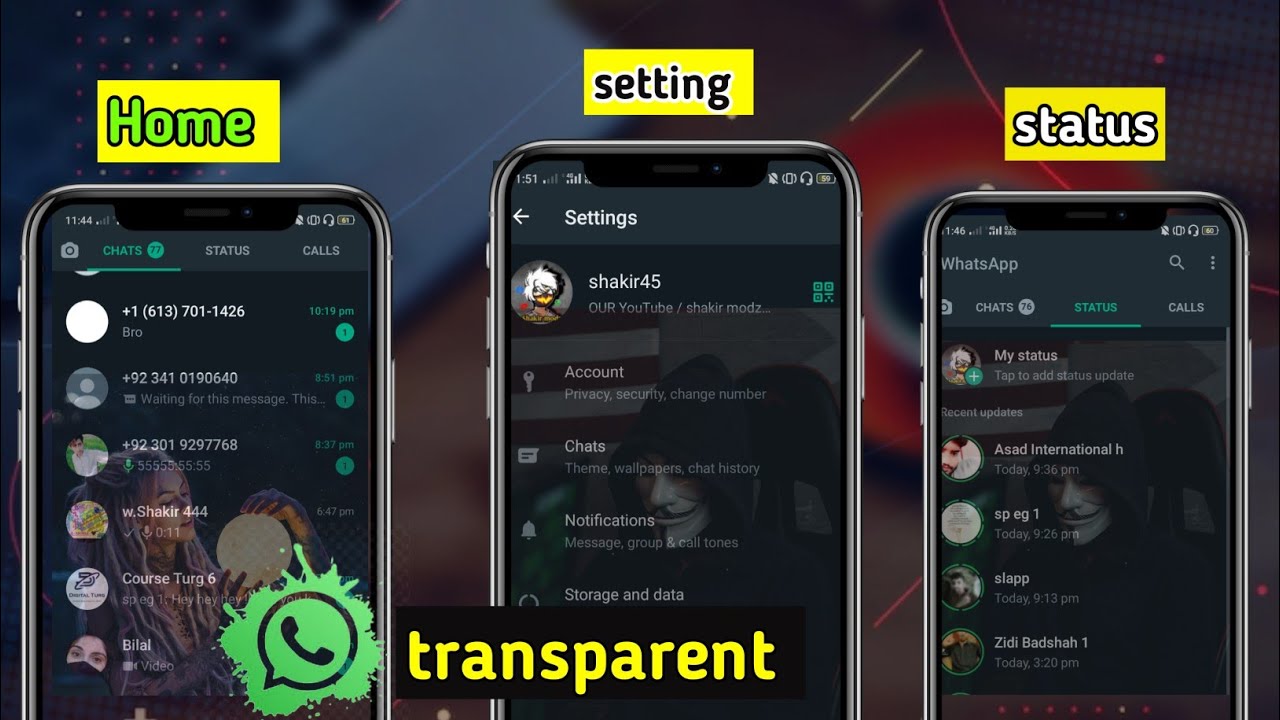 gb whatsapp transparent theme gb whatsapp best theme YouTube