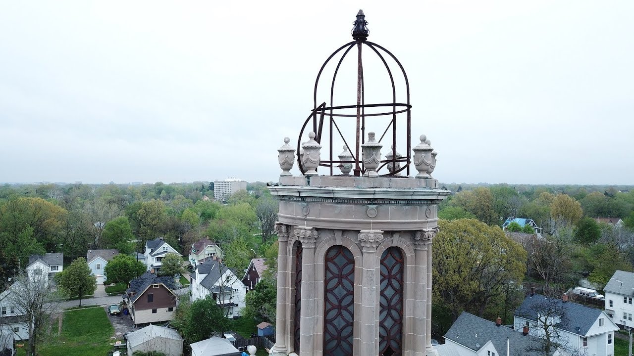 The Abandoned Nativity Catholic Church in Cleveland's South East Side Drone Footage YouTube