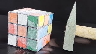 Science Experiment LIQUID NITROGEN vs RUBIK'S CUBE
