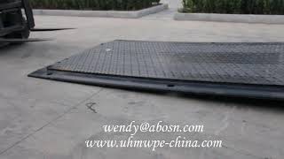 Ramp Climbing Test & mat core board Pressure test ABOSN Road Mat TuffTrak mats Mega Deck mats Dura b